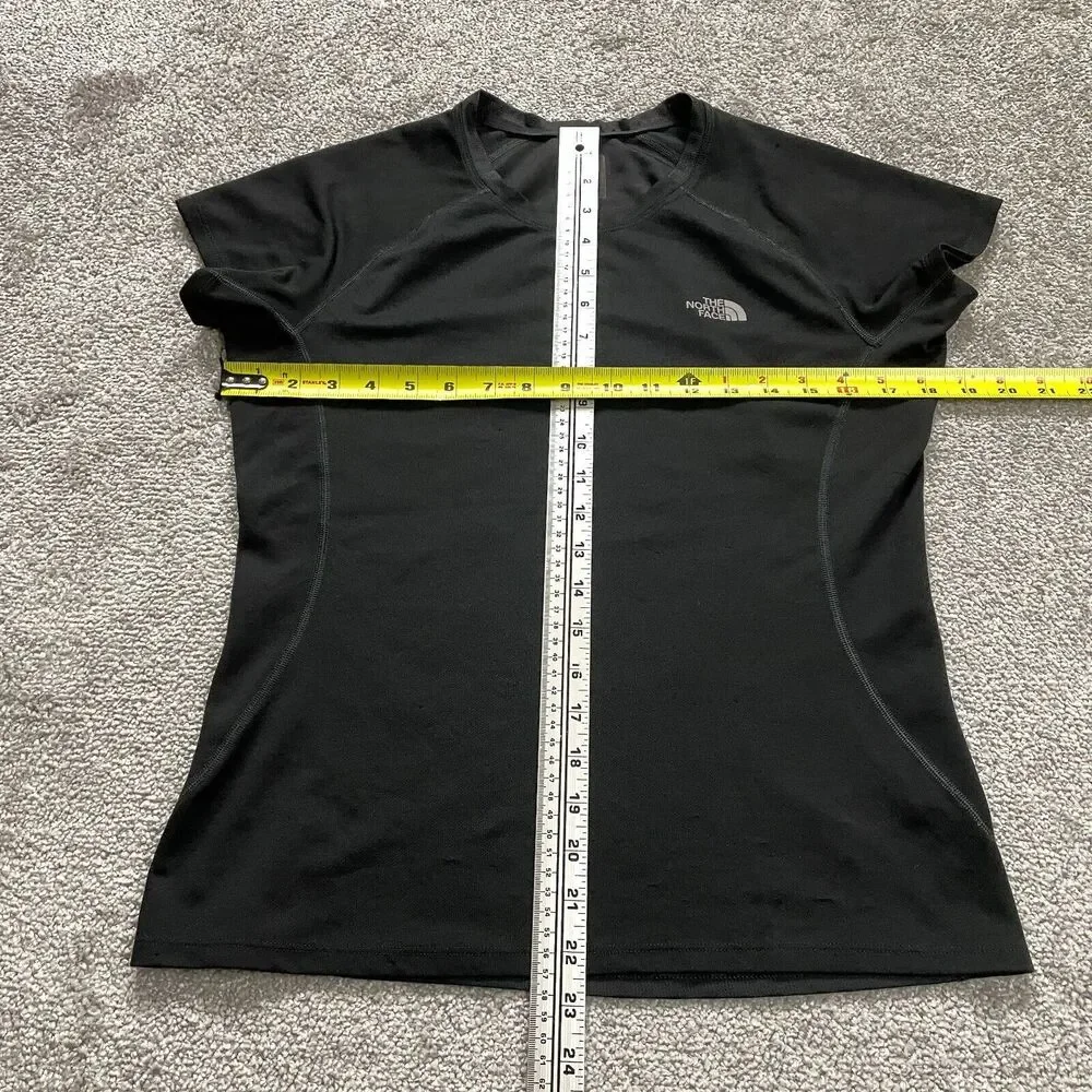The North Face Active Top Womens Small Black Short Sleeve Round Neck Running Gym - Picture 8 of 11